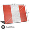 Peru Flag Distressed Universal Laptop 12in (9.8 x 6.8in) Skin